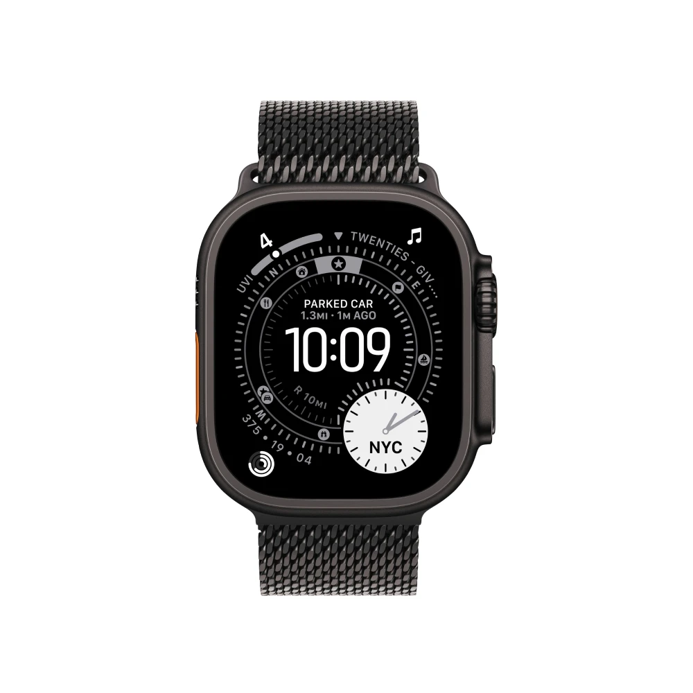 Apple Watch Ultra 3 Black Milanese Loop Black